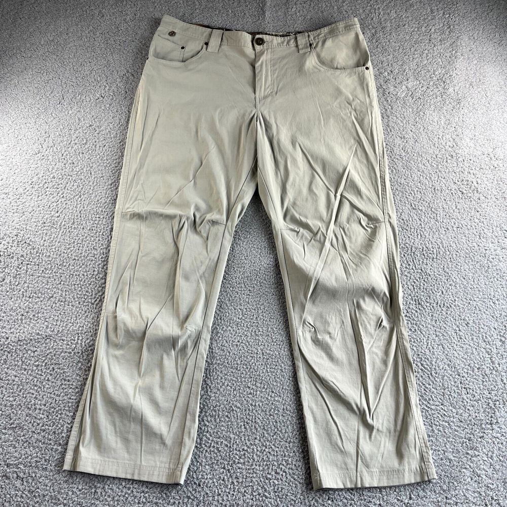 Columbia Pants Mens 40x32 Beige Chino Performance Hunting Gear PHG Nylon Stretch